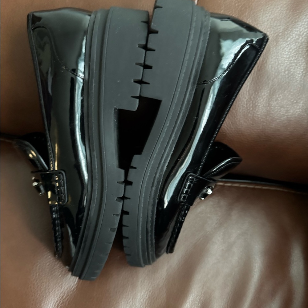 Michael Kors Black Patent Loafers - Picture 8 of 12